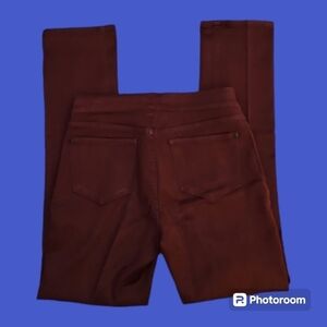 NYDJ Burgundy Lift & Tuck Midrise Skinny Jeans Size 8